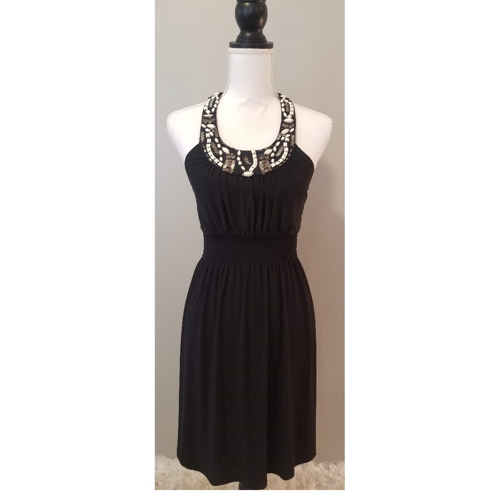 Bisou Bisou Black Embellished Dress